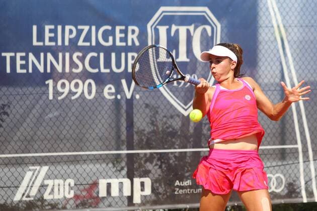 ITF Tennis Leipzig Open 2018 Final Singles Julia GRABHER AUT in the Final Individual Final Singles of the ITF Tennis Tournament Leipzig Open 2018 on 19.08.2018 at the Leipzig Tennis Club LTC Nordanlage xjkx