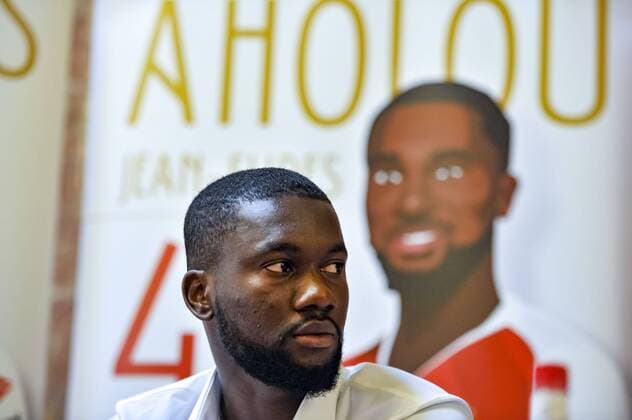 Jean Eudes Ahalou (AS Monaco) FOOTBALL : AS Monaco Presentation des nouvelles recrues - Monaco - 20 08 2018 NorbertScanella Panoramic 