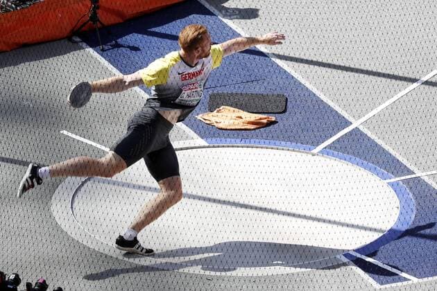 HARTING Christoph Team Deutschland Diskus Maenner Qualifikation Leichtathletik EM 2018 in Berlin 1 Tag Vormittag am 07.August 2018 im Olympiastadion *** HARTING Christoph Team Germany Diskus Men Qualification European Athletics Championships 2018 in Berlin 1 day morning on 07 August 2018 in the Olympic Stadium 