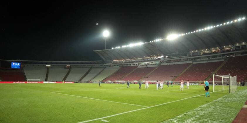 Sport Bilder des Tages SOCCER - CL quali, Belgrade vs RBS BELGRADE,SERBIA,21.AUG.18 - SOCCER - UEFA Champions League qualification play-off, FC Red Star Belgrade vs Red Bull Salzburg. Image shows the emtpy Rajko Mitic stadium. GEPAxpictures xAleksandarxDjorovic
