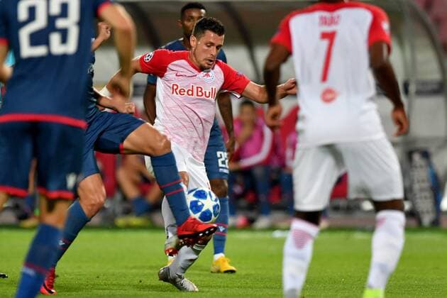 SOCCER - CL quali, Belgrade vs RBS BELGRADE,SERBIA,21.AUG.18 - SOCCER - UEFA Champions League qualification play-off, FC Red Star Belgrade vs Red Bull Salzburg. Image shows Zlatko Junuzovic (RBS). GEPAxpictures xFlorianxErtl