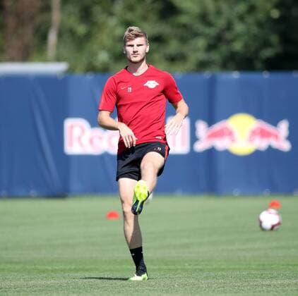 RB Leipzig Training Football Leipzig 22 08 2018 Red Bull Academy Football Rasenballsport Leipzig Training in front of the away game in the Euroleague with Sorja Luhansk Pictured