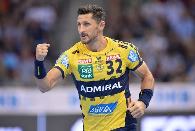 Handball Pixum Super Cup SG Flensburg Handewitt Rhein Neckar Löwen on 22.08.2018 at the ISS Dome in Dusseldorf Alexander Petersson Rhine Neckar Lions xTTx
