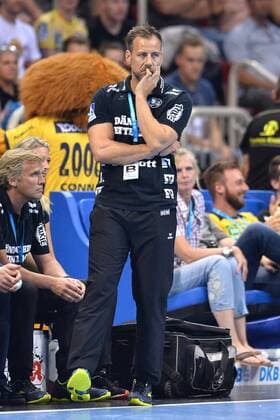 Handball Pixum Super Cup SG Flensburg Handewitt Rhein Neckar Löwen on 22 08 2018 at the ISS Dome in Dusseldorf Maik Machulla Head coach Flensburg xTTx