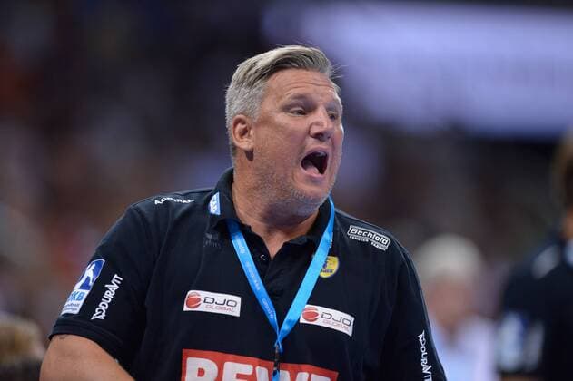 GER Pixum Cup 1 DKB SG Flensburg Handewitt vs Rhein Neckar Loewen 22 08 2018 ISS Dome Duesseldorf Duesseldorf GER Pixum Cup 1 DKB SG Flensburg Handewitt vs Rhein Neckar Loewen im Bild Nicolaj Jacobsen Coach Rhein Neckar Leuven nordphotox xFreund nph00018