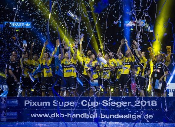 Pixum Super Cup in Dusseldorf 22 8 2018 Pixum Super Cup in Dusseldorf 22 8 2018 SG Flensburg Handewitt vs Rhein Neckar Löwen Supercup Winner 2018 Rhein Neckar Löwen