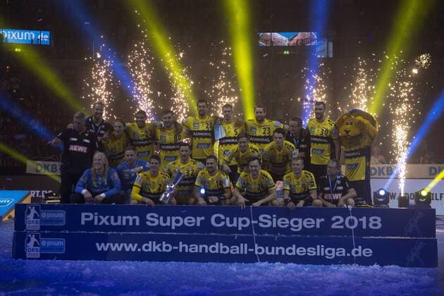 Pixum Super Cup in Dusseldorf 22 8 2018 Pixum Super Cup in Dusseldorf 22 8 2018 SG Flensburg Handewitt vs Rhein Neckar Löwen Supercup Winner 2018 Rhein Neckar Löwen