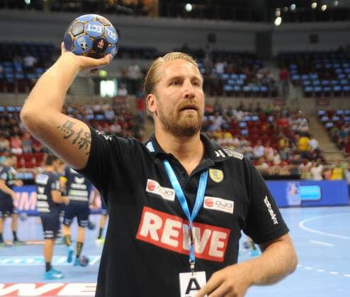 PIXUM Supercup 2018 in Dusseldorf SG Flensburg Handwitt Rhein Neckar Lions 22 08 2018 Oliver Roggisch sporting director Rhein Neckar Löwen HM