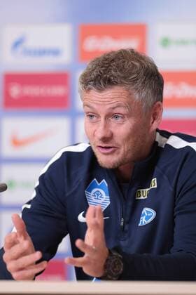 August 22, 2018 - Saint Petersburg, Russia - Pre-match press-conference head coach of FC Molde Ole Gunnar Solskjor, in Saint Petersburg, Russia, on August 22, 2018. Pre-match press-conference head coach of FC Molde Ole Gunnar Solskjor  - ZUMAn230 20180822_zaa_n230_273 Copyright: xAnatolijxMedvedx