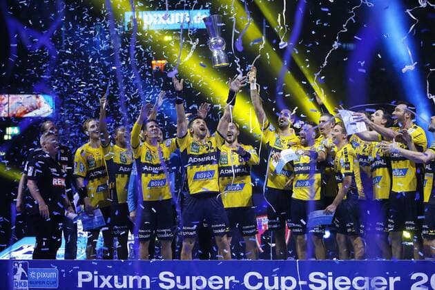 Handball Pixum Super Cup on 22.08.2018 at the ISS Dome Arena in Dusseldorf Rhein Neckar Löwen vs SG Flensburg Handewitt 33 26 Alexander PETERSSON 32 RNL 3 v left the winners cup