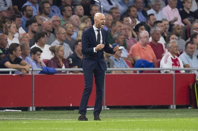 AMSTERDAM, Netherlands, 22-08-2018, football, season 2018 2019, Champions League Play-offs , Johan Cruijff ArenA , Ajax coach Erik ten Hag during the match Ajax - Dynamo Kiev . final score 3-1 Ajax - Dynamo Kiev  x2414355x