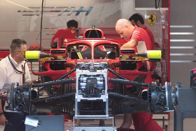 Photo4 LaPresse 23 08 2018 Spa - Francorchamps, Belgium Grand Prix Formula One Belgium 2018 In the pic: Scuderia Ferrari SF71H  Copyright: xPhoto4 LaPressex