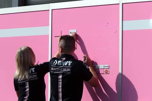 Photo4 LaPresse 23 08 2018 Spa - Francorchamps, Belgium Grand Prix Formula One Belgium 2018 In the pic: Sahara Force India F1 VJM011 without sponsors logos  Copyright: xPhoto4 LaPressex