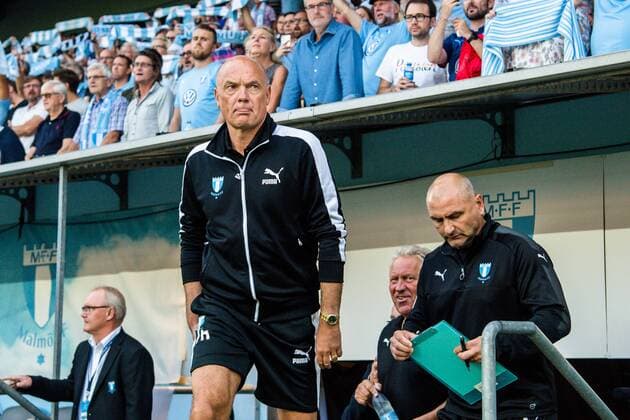 180823 head coach Uwe Rösler or Malmö FF prior to the UEFA Europa League qualifying match between Malmö FF and Midtjylland on August 23, 2018 in Malmö Photo Ludvig Thunman BILDBYR N code LT 35525  Copyright: LUDVIGxTHUNMAN BB180823LT007