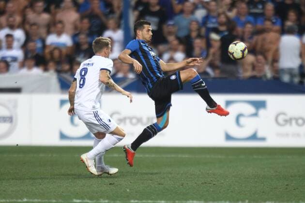 Fußball, EL Quali, Atalanta Bergamo - FC Kopenhagen Photo LaPresse Moro Francesco august 23-2018 reggio emilia (Italy) ATALANTA vs COPENAGHEN - first leg of the play-offs of the preliminaries of Uefa Europa League 2018-2019- Mapei stadium Reggio Emilia Soccer in the pic: freuler  Copyright: xMoroxFrancesco LaPresse LaPressex