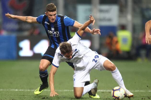 Fußball, EL Quali, Atalanta Bergamo - FC Kopenhagen Photo LaPresse Moro Francesco august 23-2018 reggio emilia (Italy) ATALANTA vs COPENAGHEN - first leg of the play-offs of the preliminaries of Uefa Europa League 2018-2019- Mapei stadium Reggio Emilia Soccer in the pic: Gosens Robin  Copyright: xMoroxFrancesco LaPresse LaPressex