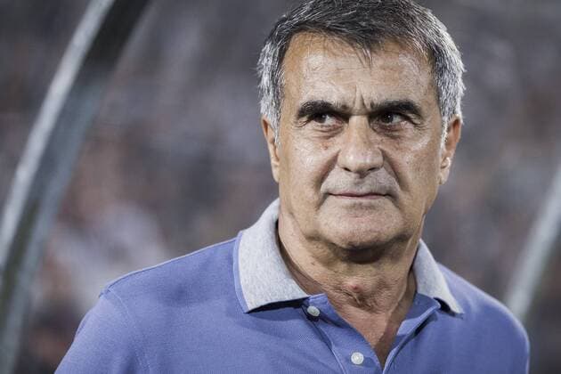23rd August 2018, Partizan Stadium, Belgrade, Serbia; UEFA Europa League qualification 1st leg, Partizan versus Besiktas; Head Coach Senol Gunes of Besiktas  ActionPlus12057528 NikolaxKrstic