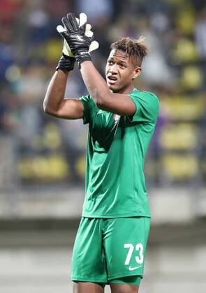 Luhansk RB Leipzig Soccer Euro League Qualifiers Zaporozhye Ukraine 23 08 2018 Slawutytsch Arena Soccer UEFA Europa League Qualification Playoff HIN FK Sorja Luhansk UKR vs RB Leipzig GER 0 0 Pictured goalkeeper Luiz Felipe 73 Luhansk