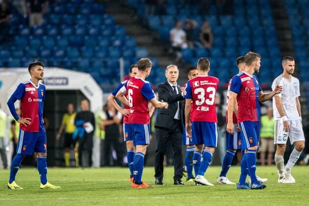 Soccer Europa League Play offs 18 19 FC Basel 1893 Apollon Limassol 23 08 2018 Basel will win 3,2 in the Europa League playoff match between FC Basel 1893 and Apollon Limassol on Thursday 23 August 2018 at St Jakob Park in Basel xGRGx