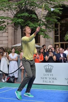 August 23, 2018 - New York, NY, USA - August 23, 2018 New York City..Alexander Zverev attending the 4th Annual Palace Invitational at the Lotte Palace Hotel on August 23, 2018 in New York City. 4th Annual Palace Invitational, 082318  - ZUMAny1_ 20180823_zaf_ny1_004 Copyright: xKristinxCallahanx
