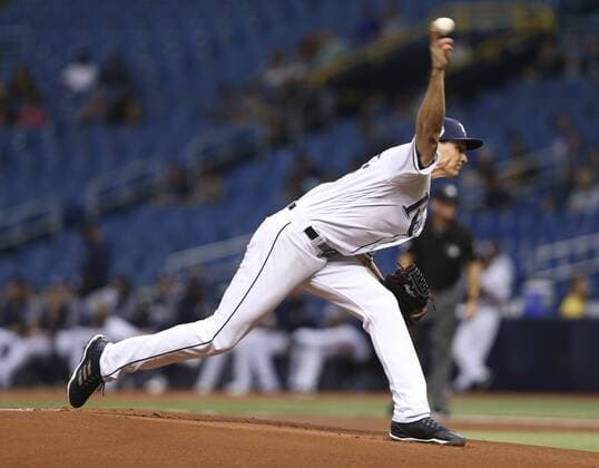 August 23, 2018 - St. Petersburg, Florida, U.S. - CHRIS URSO Times.Tampa Bay Rays starting pitcher Tyler Glasnow (20) delivers a pitch in the first inning against the Kansas City Royals Thursday, Aug. 23, 2018 in St. Petersburg. Florida News - August 23, 2018 - ZUMAs70_ 85099690st Copyright: xChrisxUrsox