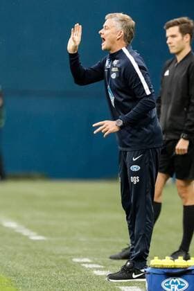 August 23, 2018 - Saint Petersburg, Russia - Molde FK head coach Ole Gunnar Solskjaer gestures during the UEFA Europa League play-offs first leg match between FC Zenit Saint Petersburg and Molde FK on August 23, 2018 at Saint Petersburg Stadium in Saint Petersburg, Russia. Zenit Saint Petersburg v Molde FK - UEFA Europa League: Play-offs  - ZUMAn230 20180823_zaa_n230_132 Copyright: xMikexKireevx