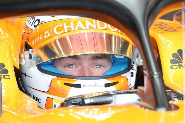 McLaren s Belgian driver Stoffel Vandoorne pictured during the free test ahead of the Spa-Francorchamps Formula One Grand Prix of Belgium race, in Spa-Francorchamps, Friday 24 August 2018. BENOITxDOPPAGNE  x05412030x