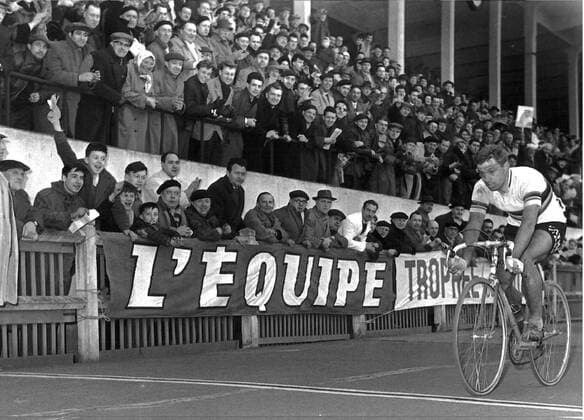 ROUBAIX --1962-- PARIS ROUBAIX. ARRIV AL OF RIK VAN LOOY AT THE CIRCUIT OF ROUBAIX. .JEP WST  x85096055stx
