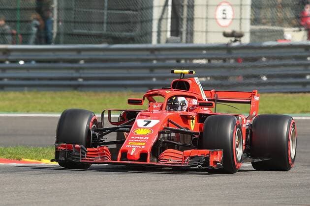 Ferrari s Finnish driver Kimi Raikkonen pictured during the free test ahead of the Spa-Francorchamps Formula One Grand Prix of Belgium race, in Spa-Francorchamps, Saturday 25 August 2018. BRUNOxFAHY  x05413270x