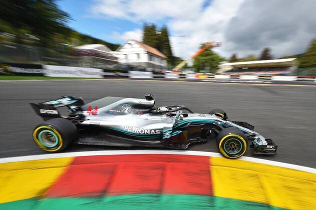 xekx 24 08 26 08 2018 FIA Formula 1 Championship Belgian Grand Prix 2018 Grand Prix Belgium GP Belgian Pictured Lewis Hamilton GBR 44 Mercedes AMG Petronas Motorsport Spa Francochamps Belgium eel-fotografie Eberhard Krieger