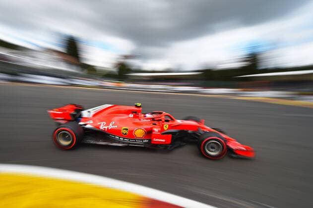 xekx 24 08 26 08 2018 FIA Formula 1 Championship Grand Prix of Belgium 2018 Grand Prix Belgium GP Belgian Pictured Kimi Raikkonen FIN 7 Scuderia Ferrari Spa Francochamps Belgium eel-fotografie Eberhard Krieger
