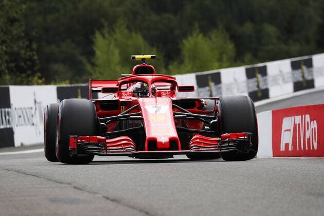 Photo4 LaPresse 25 08 2018 Spa - Francorchamps, Belgium Grand Prix Formula One Belgium 2018 In the pic: Kimi Raikkonen (FIN) Scuderia Ferrari SF71H  Copyright: xPhoto4 LaPressex
