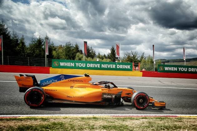 McLaren s Belgian driver Stoffel Vandoorne pictured during the qualifications ahead of the Spa-Francorchamps Formula One Grand Prix of Belgium race, in Spa-Francorchamps, Saturday 25 August 2018. BRUNOxFAHY  x05413367x