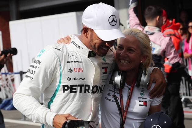 Photo4 LaPresse 25 08 2018 Spa - Francorchamps, Belgium Grand Prix Formula One Belgium 2018 In the pic: Lewis Hamilton (GBR) Mercedes AMG F1 W09 pole position  Copyright: xPhoto4 LaPressex