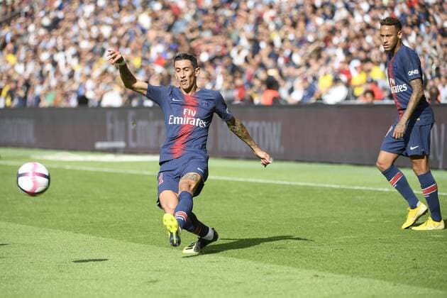 11 ANGEL DI MARIA (PSG) - 10 NEYMAR JR (PSG) FOOTBALL : Paris SG vs Angers - Ligue 1 Conforama - 25 08 2018 FEP Panoramic 