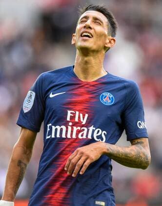 Deception de Angel Di Maria ( PSG ) FOOTBALL : Paris Saint Germain vs Angers SCO - Ligue 1 - Paris - 25 08 2018 FedericoPestellini Panoramic 