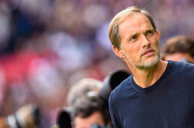 Thomas Tuchel ( entraineur PSG ) FOOTBALL : Paris Saint Germain vs Angers SCO - Ligue 1 - Paris - 25 08 2018 FedericoPestellini Panoramic 