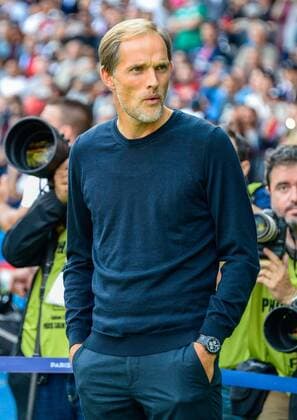 Thomas Tuchel ( entraineur PSG ) FOOTBALL : Paris Saint Germain vs Angers SCO - Ligue 1 - Paris - 25 08 2018 FedericoPestellini Panoramic 