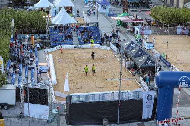 Beach Tennis Open Saarlouis at the Small Market German Championships Beach Tennis Saalouis 25 08 2018