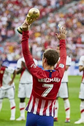 Atletico de Madrid s Antoine Griezmann during La Liga match. August 25, 2018.  (2018082500756)