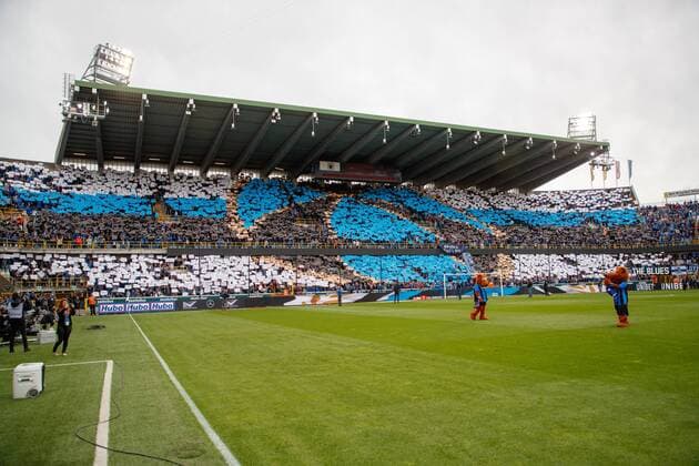 Club s supporters pictured during the Jupiler Pro League match between Club Brugge and RSC Anderlecht, in Brugge, Sunday 26 August 2018, on the fifth day of the Jupiler Pro League, the Belgian soccer championship season 2018-2019. KURTxDESPLENTER  x05414069x