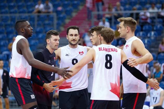 Volleyball, Länderspiel, Kanada - Frankreich KRAKOW 26.08.2018 SIATKOWKA XVI MEMORIAL HUBERTA JERZEGO WAGNERA --- VOLLEYBALL XVI HUBERT JERZY WAGNER MEMORIAL TOURNAMENT KANADA - FRANCJA CANADA - FRANCE N Z SHARON VERNON EVANS STEVEN MARSHALL JASON DEROCCO ERIC LOEPPKY JAY BLANKENAU DANIEL CORNEL JANSEN VANDOORN FOT ANNA KLEPACZKO FOTOPYK NEWSPIX.PL --- Newspix.pl NEWSPIX.PL --- Newspix.pl  180826LUM009
