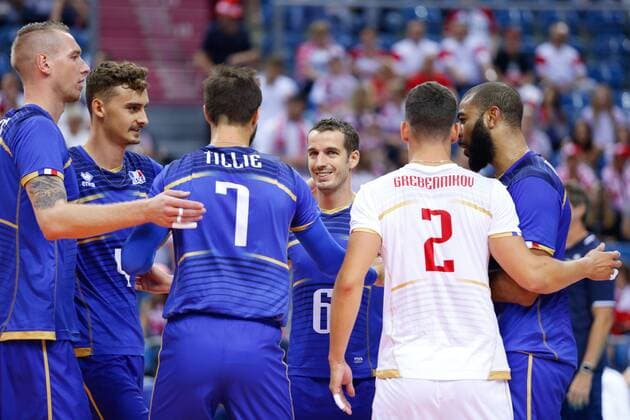 Volleyball, Länderspiel, Kanada - Frankreich KRAKOW 26.08.2018 SIATKOWKA XVI MEMORIAL HUBERTA JERZEGO WAGNERA --- VOLLEYBALL XVI HUBERT JERZY WAGNER MEMORIAL TOURNAMENT KANADA - FRANCJA CANADA - FRANCE N Z KEVIN LE ROUX JEAN PATRY KEVIN TILLIE BENJAMIN TONIUTTI JENIA GREBENNIKOV EARVIN NGAPETH FOT ANNA KLEPACZKO FOTOPYK NEWSPIX.PL --- Newspix.pl  180826LUM017