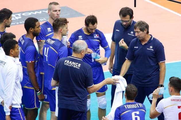 Volleyball, Länderspiel, Kanada - Frankreich KRAKOW 26.08.2018 SIATKOWKA XVI MEMORIAL HUBERTA JERZEGO WAGNERA --- VOLLEYBALL XVI HUBERT JERZY WAGNER MEMORIAL TOURNAMENT KANADA - FRANCJA CANADA - FRANCE N Z REPREZENTACJA FRANCJI TRENER LAURENT TILLIE FOT ANNA KLEPACZKO FOTOPYK NEWSPIX.PL --- Newspix.pl  180826LUM020