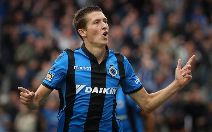 Club s Hans Vanaken celebrates after scoring during the Jupiler Pro League match between Club Brugge and RSC Anderlecht, in Brugge, Sunday 26 August 2018, on the fifth day of the Jupiler Pro League, the Belgian soccer championship season 2018-2019. VIRGINIExLEFOUR  x05414170x