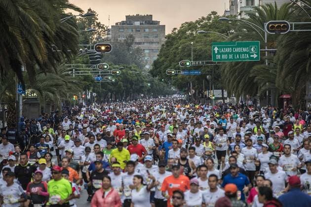 Marathon in Mexiko Stadt August 26, 2018 - EUM20180826DEP27.JPG .CIUDAD DE MEXICO. SportDeporte-Maraton.- Aspectos de la edicion 36 del Maraton de la Ciudad de Mexico, que partio del Zocalo capitalino al Estadio Olimpico Universitario, el domingo 26 de agosto de 2018. Foto: Agencia EL UNIVERSALJuan Armando MartinezEELG Latin News: August 26, 2018  - ZUMAu78_ 20180826_zaf_u78_050 Copyright: xElxUniversalx