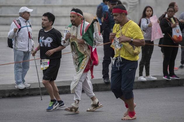 Marathon in Mexiko Stadt August 26, 2018 - EUM20180826DEP28.JPG .CIUDAD DE MEXICO. SportDeporte-Maraton.- Aspectos de la edicion 36 del Maraton de la Ciudad de Mexico, que partio del Zocalo capitalino al Estadio Olimpico Universitario, el domingo 26 de agosto de 2018. Foto: Agencia EL UNIVERSALJuan Armando MartinezEELG Latin News: August 26, 2018  - ZUMAu78_ 20180826_zaf_u78_053 Copyright: xElxUniversalx