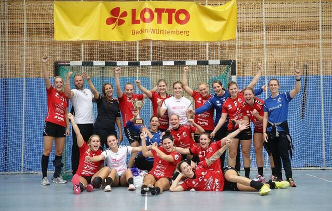 Ludwigsburg Lotto Cup final HSG Bad Wildungen Vipers red vs HSG Bensheim Auerbach black jubilee winner Bad Wildungen