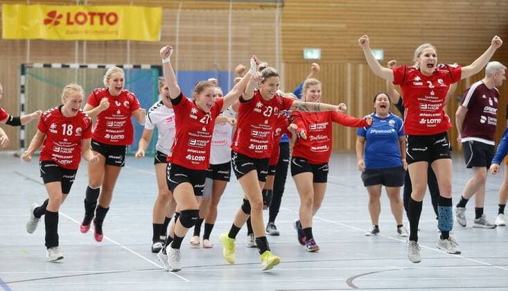 Ludwigsburg Lotto Cup final HSG Bad Wildungen Vipers red vs HSG Bensheim Auerbach black jubilee winner Bad Wildungen