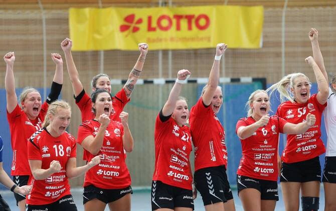 Ludwigsburg Lotto Cup final HSG Bad Wildungen Vipers red vs HSG Bensheim Auerbach black jubilee winner Bad Wildungen
